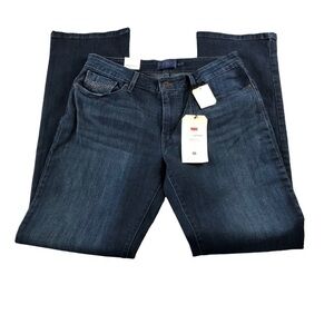 NWT Levis Sz33 Bold Curve Classic Straight Leg Jeans, Emroidered